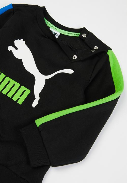 PUMA - Minicats clsx crew jogger fl - black