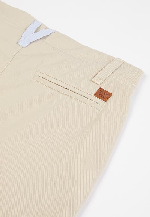POLO - Boys Andrew chino short - stone