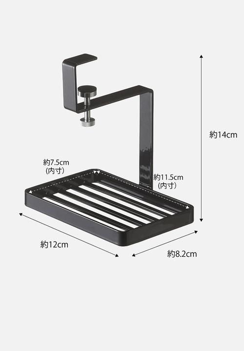 Yamazaki - Tower under-shelf soap tray - black