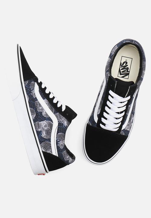 Vans - Old skool - (wireframe skulls) black/true white