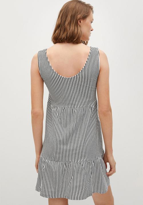 MANGO - Dress maroto - white & black