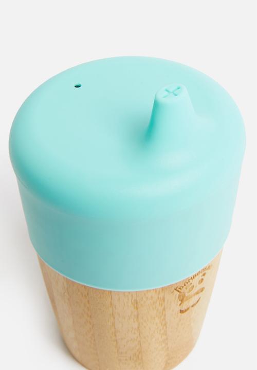 Nicolson Russell - Bamboo cup with silicone drinking lid - blue