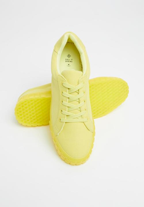 Call It Spring - Jordanna sneaker - bright yellow