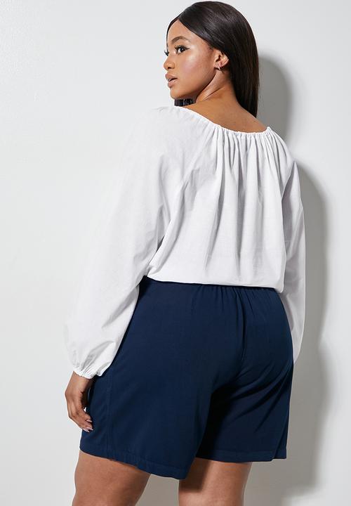 Superbalist - Femme tie front blouse - white