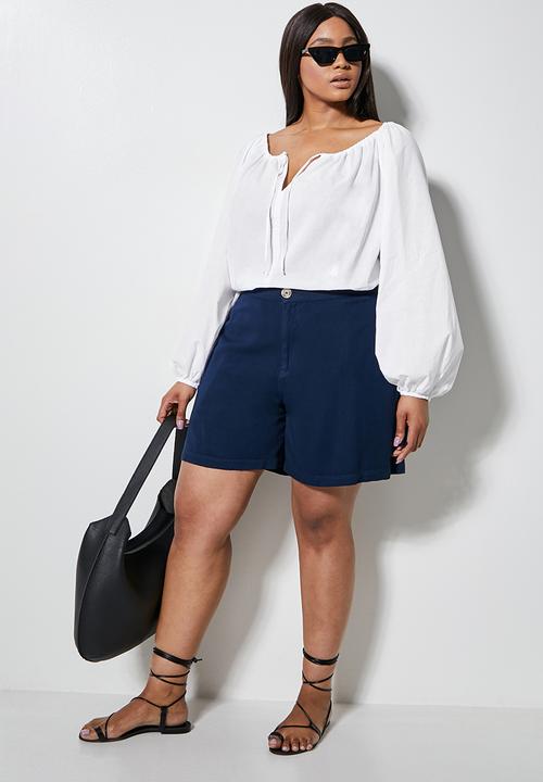 Superbalist - Femme tie front blouse - white