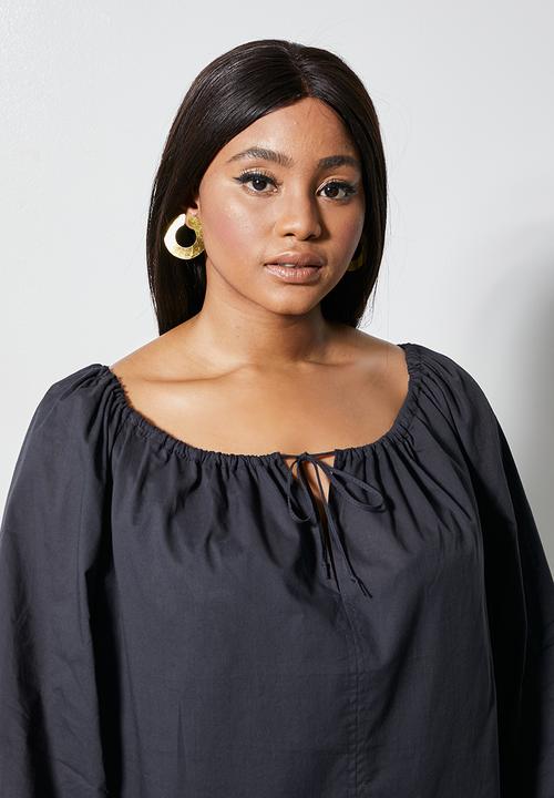 Superbalist - Femme tie front blouse - navy