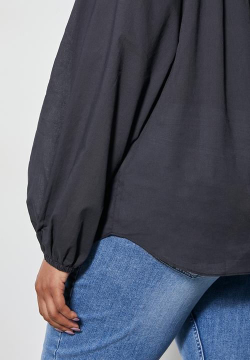 Superbalist - Femme tie front blouse - navy