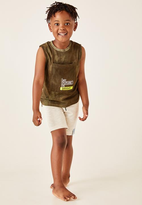 Flyersunion - Bright future muscle tee - khaki