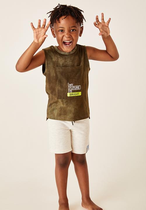 Flyersunion - Bright future muscle tee - khaki