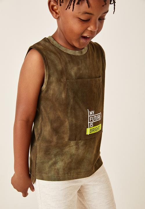 Flyersunion - Bright future muscle tee - khaki