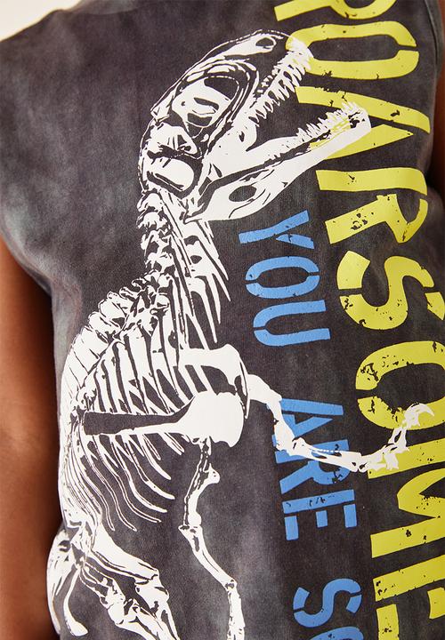 Flyersunion - Roarsome muscle tee - black