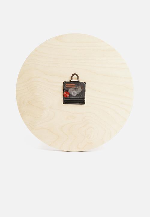 Native Decor - Indent clock - natural