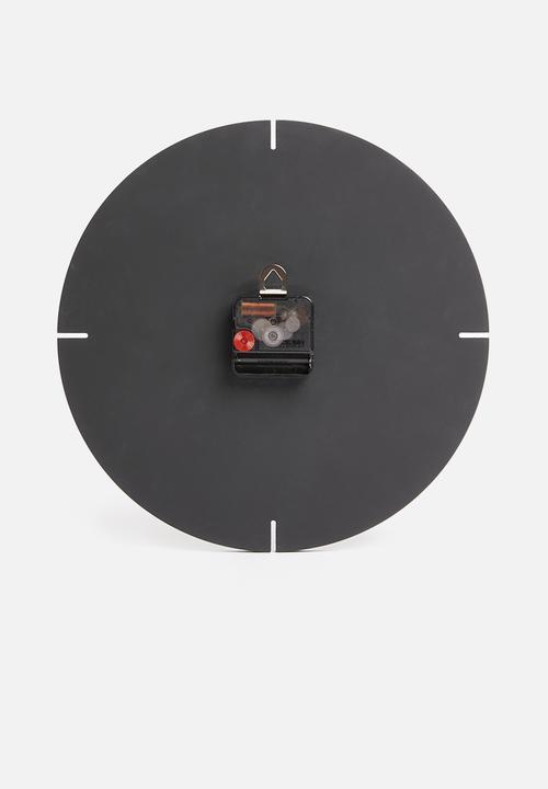 Native Decor - The tin clock - black