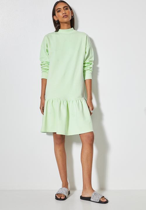 Superbalist - Long sleeve tiered sweat dress - caledon