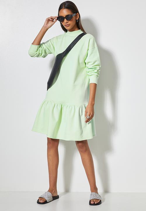 Superbalist - Long sleeve tiered sweat dress - caledon