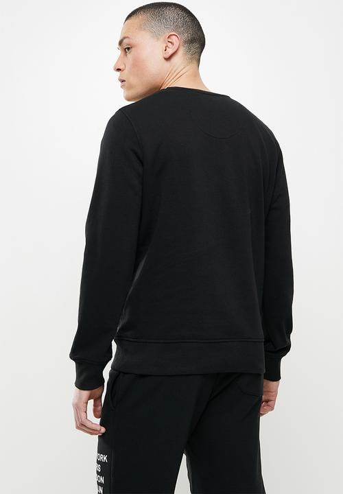 Brave Soul - Town fleece sweater - jet black