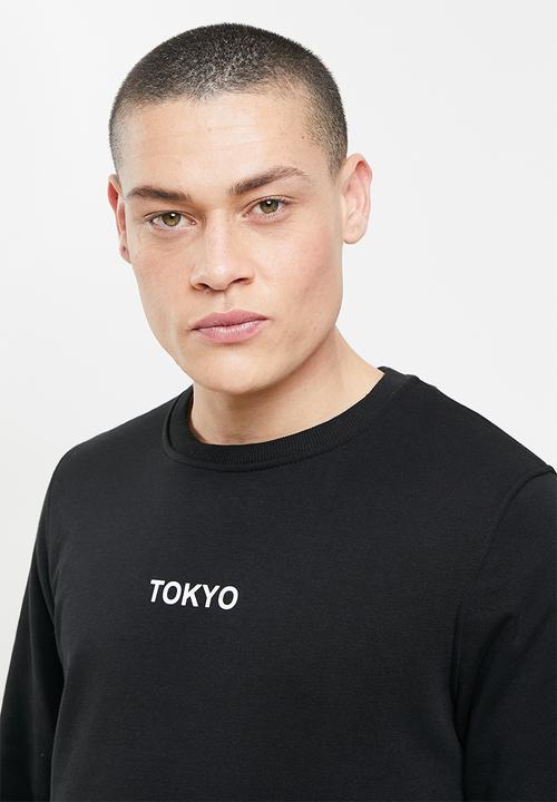 Brave Soul - Town fleece sweater - jet black