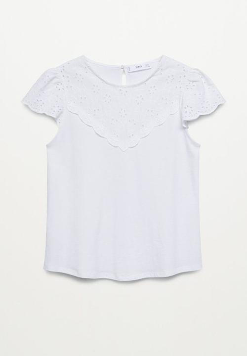 MANGO - T-shirt lorena - white