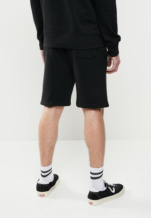 Brave Soul - City fleece shorts - jet black