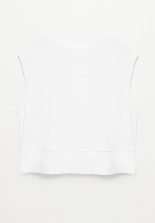 MANGO - T-shirt boton - white