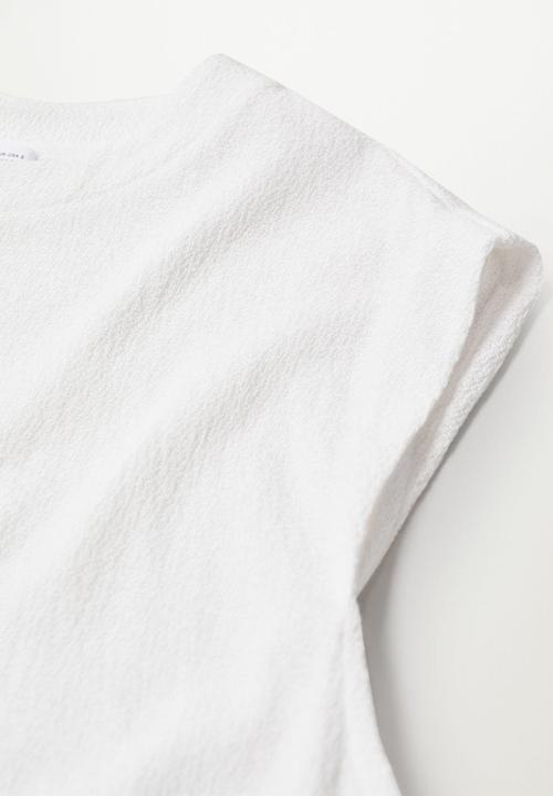 MANGO - T-shirt boton - white