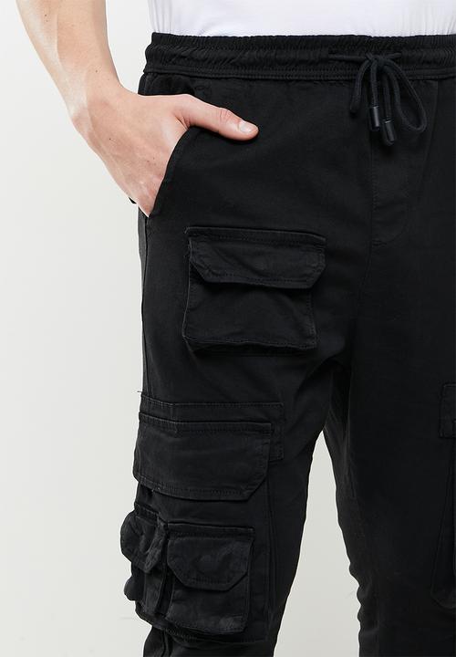 Brave Soul - Leeds utility cargo - jet black