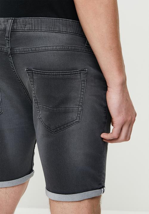 Brave Soul - Lincoln denim shorts - charcoal wash