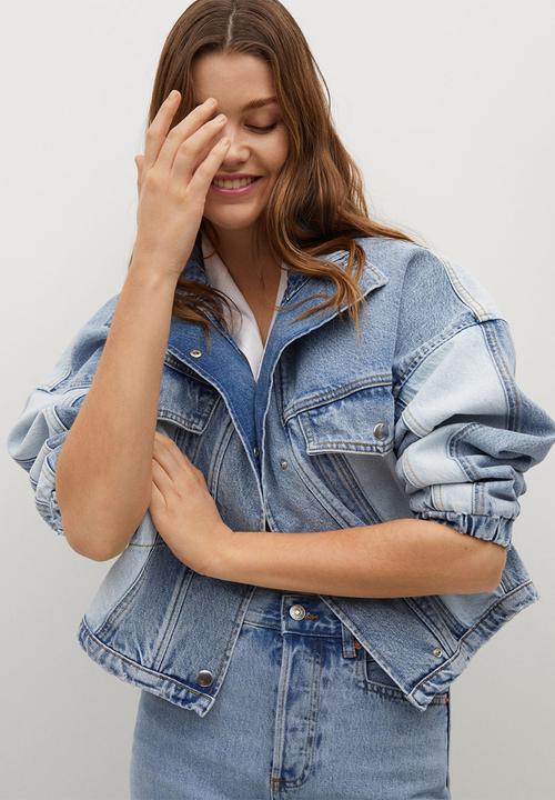 MANGO - Skirt rachel - open blue