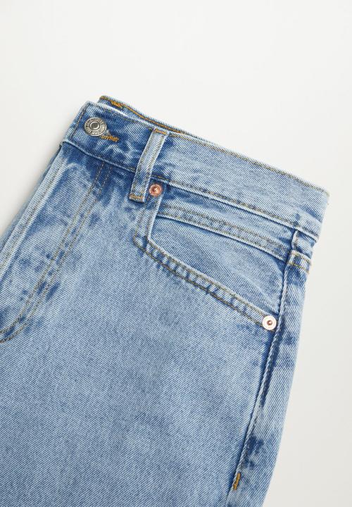 MANGO - Skirt rachel - open blue