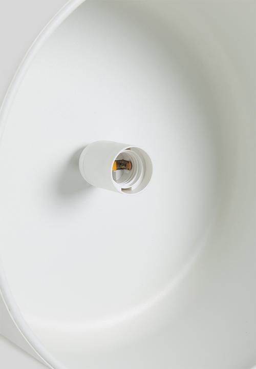 Sixth Floor - Mod bowl wall light - white