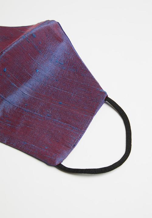 Superbalist - Raw silk face mask - purple