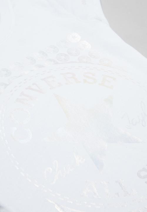 Converse - Cnvg foil chuck patch tee - white
