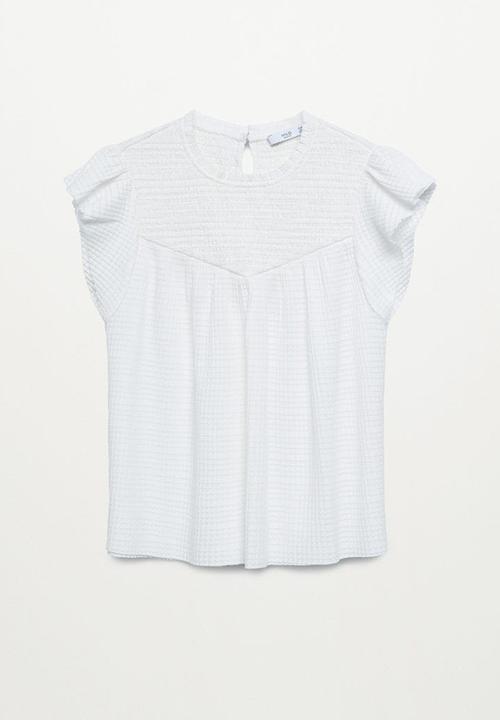 MANGO - T-shirt adelina - natural