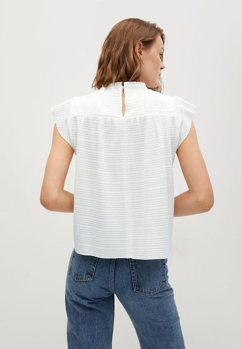 MANGO - T-shirt adelina - natural