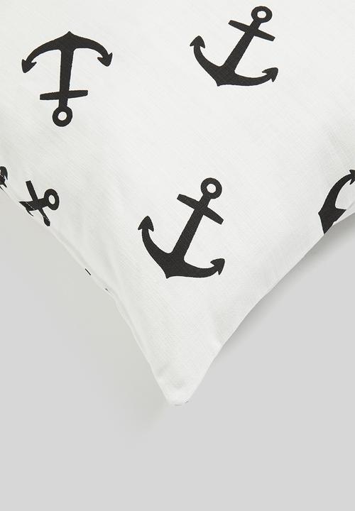 Sixth Floor - Ahoy cushion cover - black & white