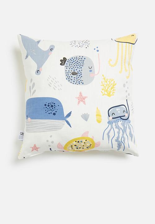 Sixth Floor - Ocean friends cushions cover - multi