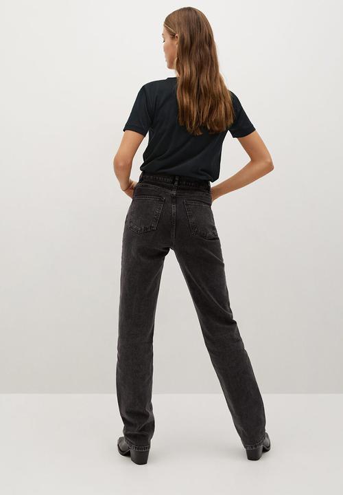 MANGO - T-shirt chalapi / black