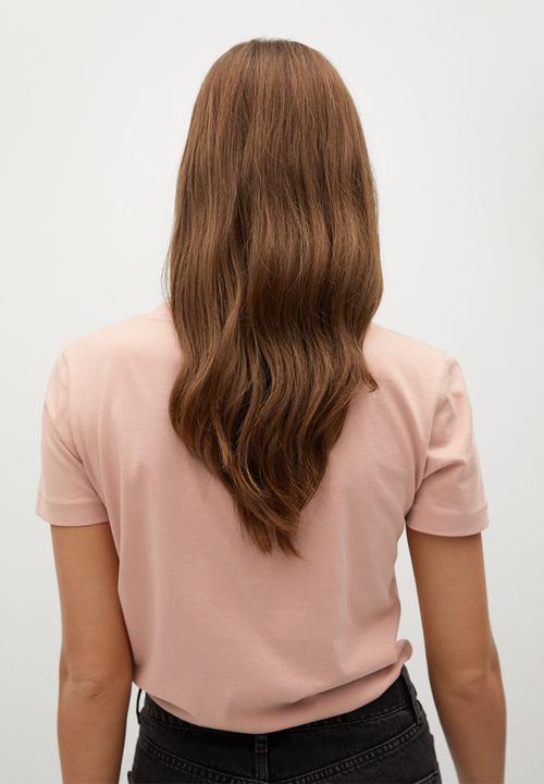 MANGO - T-shirt chalapi - light pastel orange