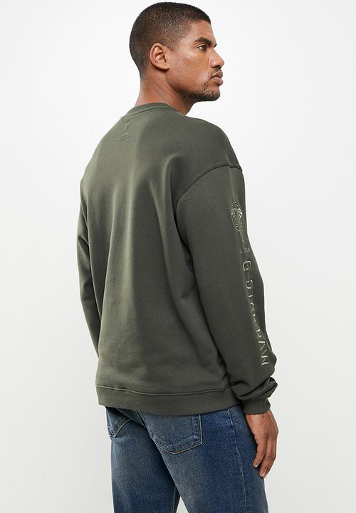 G-STAR - Sleeve graphic sweat  - raven