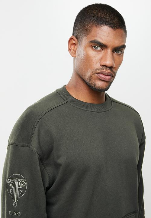 G-STAR - Sleeve graphic sweat  - raven