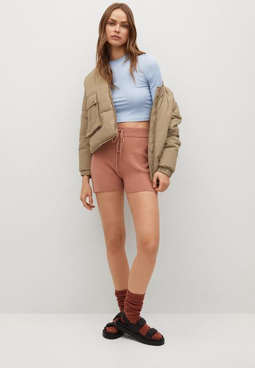 MANGO - T-shirt annita - light pastel blue