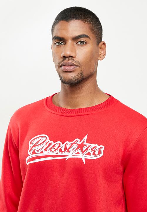 Lonsdale - Basic crew sweater - red