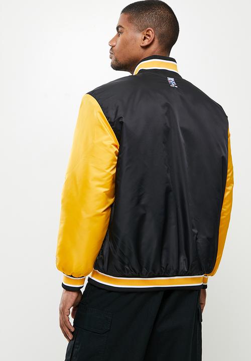 Lonsdale - Pittsburgh puffer jacket - black & yellow