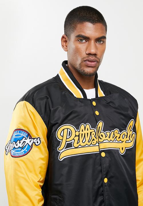 Lonsdale - Pittsburgh puffer jacket - black & yellow
