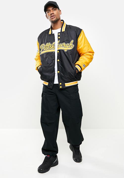 Lonsdale - Pittsburgh puffer jacket - black & yellow