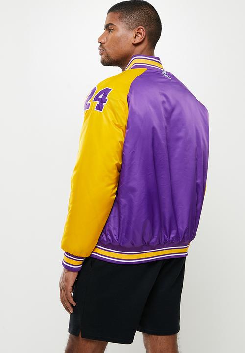 Lonsdale - Los Angeles puffer jacket - purple & gold