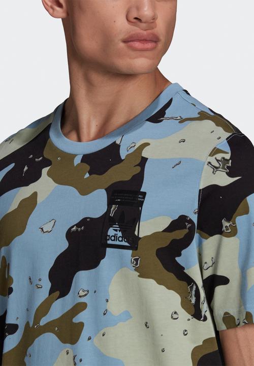 adidas Originals - Camo aop tee - ambient sky