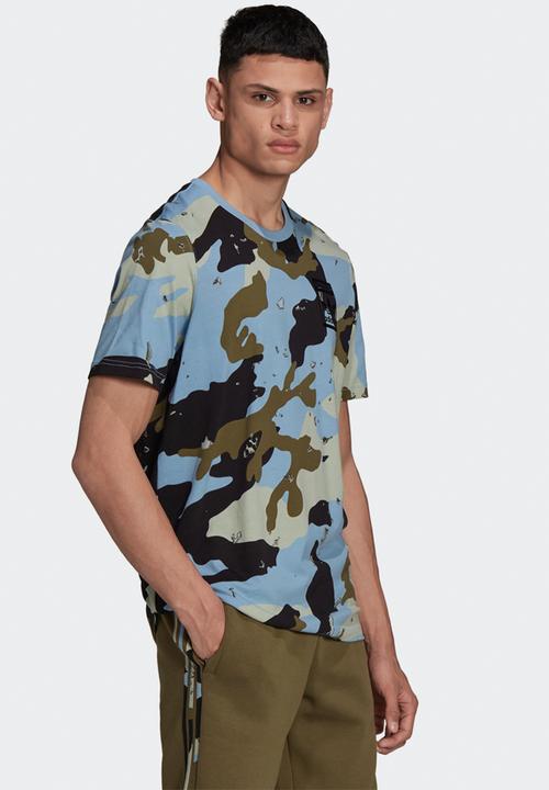 adidas Originals - Camo aop tee - ambient sky