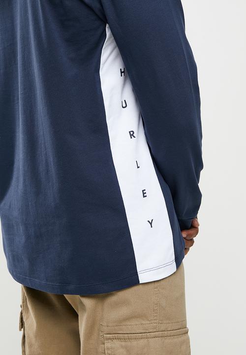 Hurley - Df harvey long sleeve hood - navy