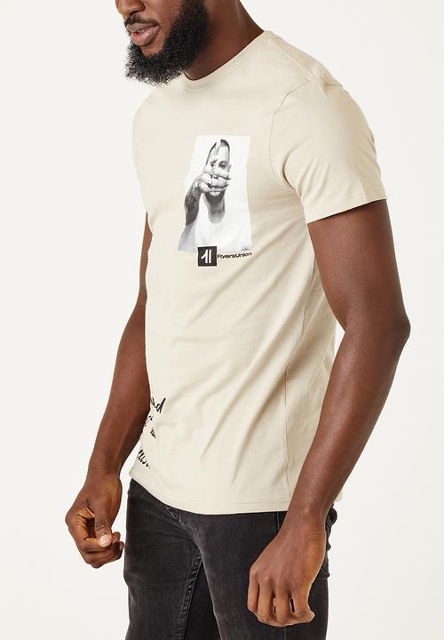 Flyersunion - Mens-regular photographic tee - mocca